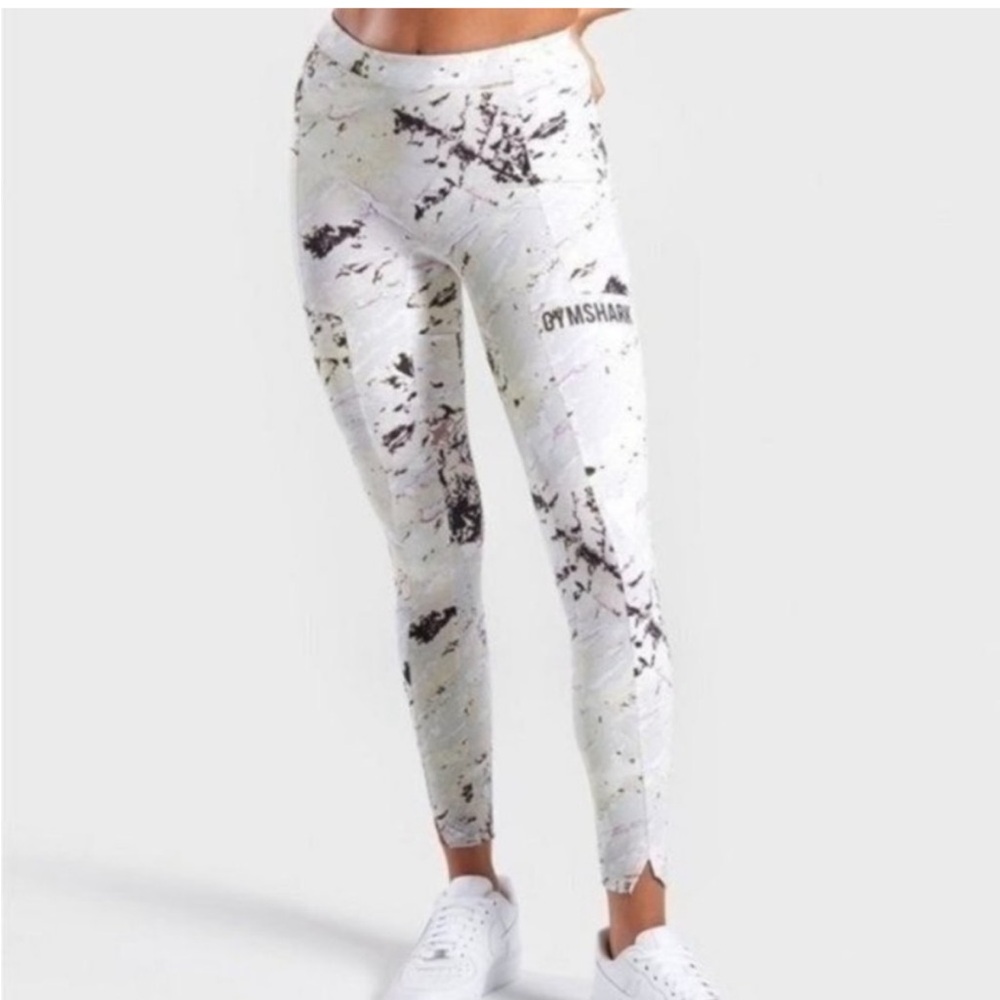 Gymshark Leggings, medium, marble colored